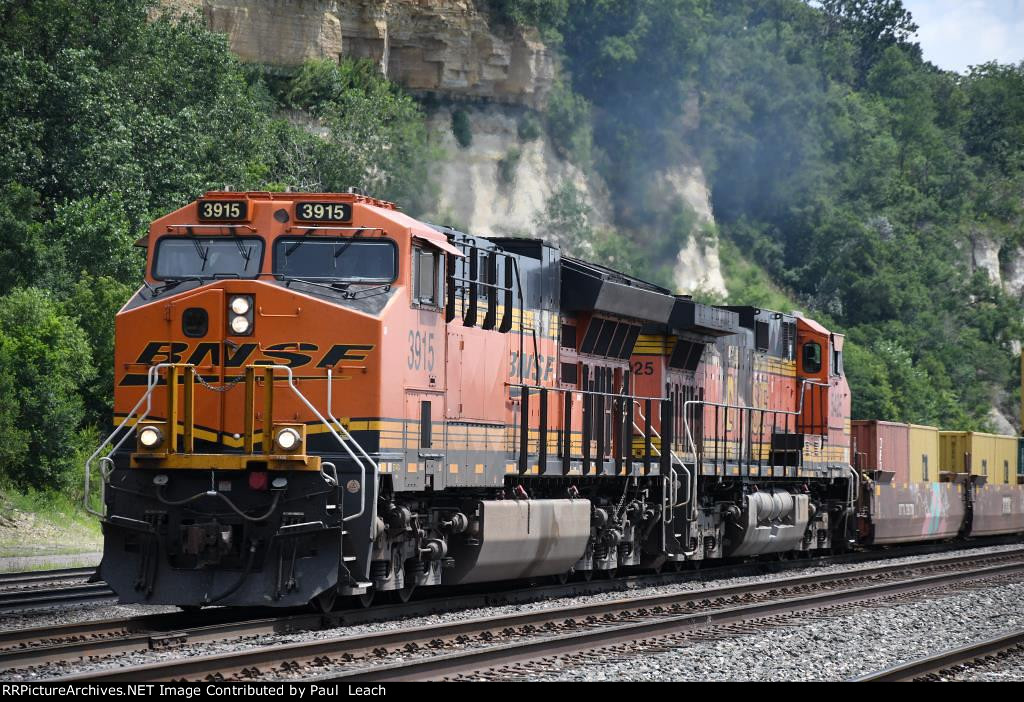 Westbound stack train